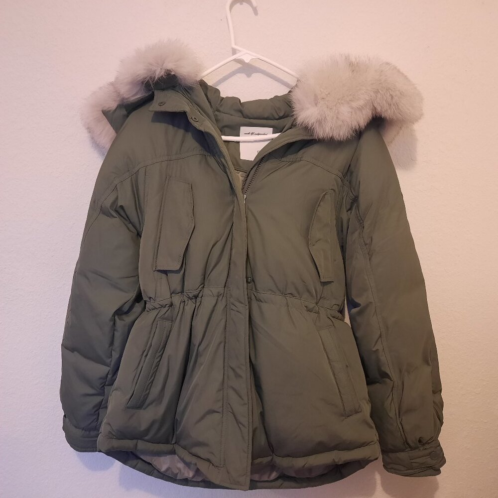 Saga Furs Dawn  parka size M (6-8) like New